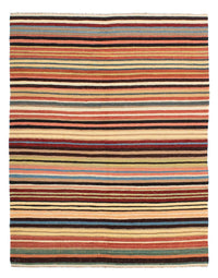 Kelim Carpet - Splash - 199 x 156 cm - flerfarvet