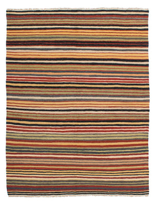 Kelim Carpet - Splash - 195 x 152 cm - flerfarvet