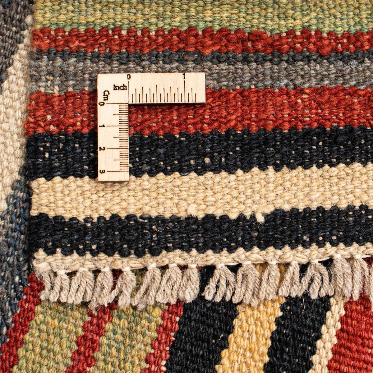 Kelim Carpet - Splash - 195 x 152 cm - flerfarvet