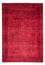 Vintage tæppe - 344 x 259 cm - mørkerød
