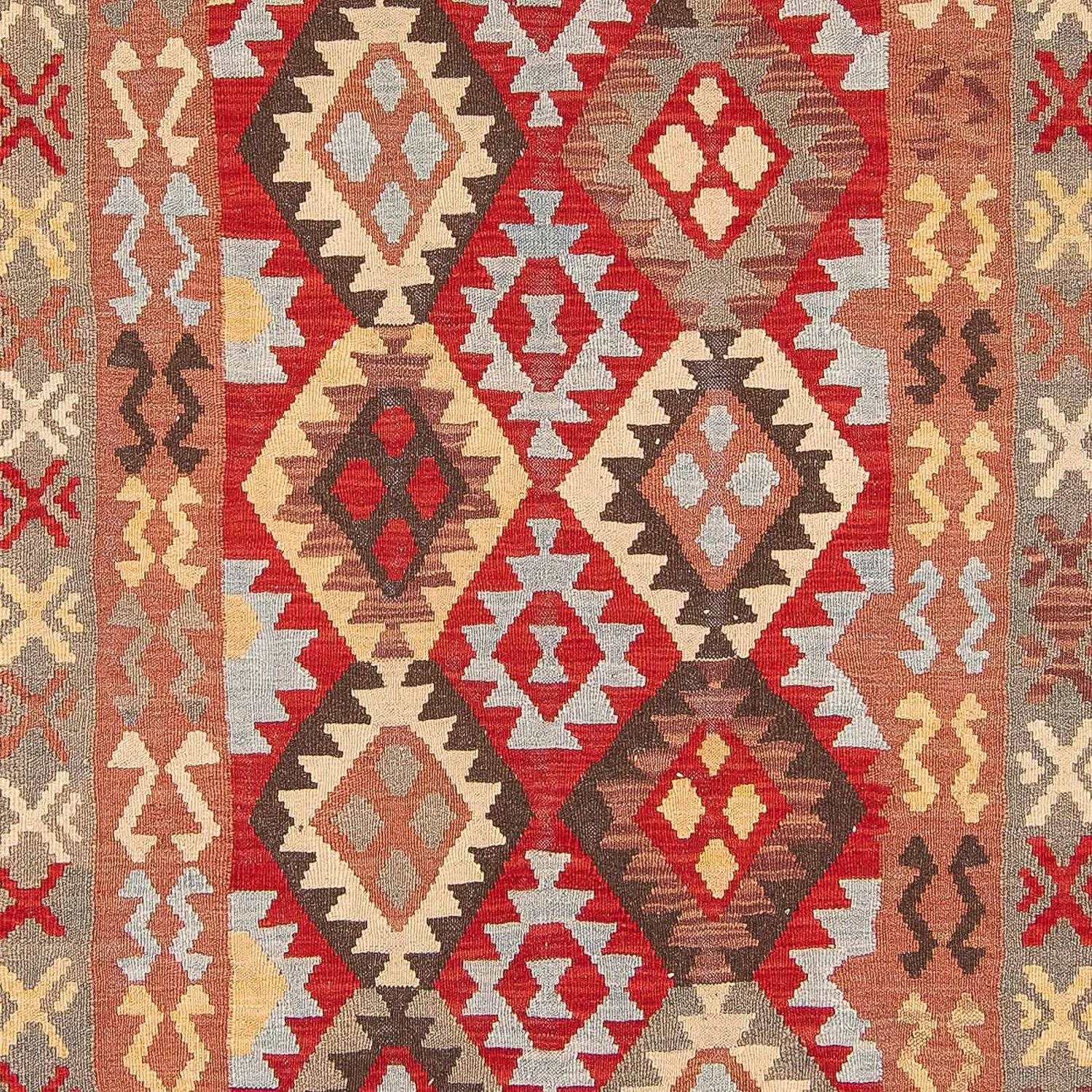 Kelim Carpet - Splash - 292 x 193 cm - flerfarvet