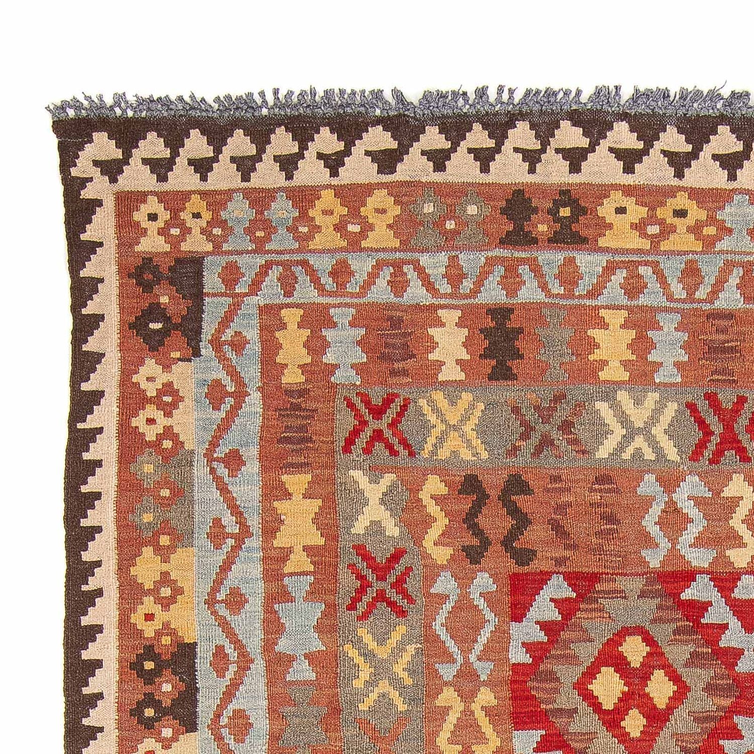 Kelim Carpet - Splash - 292 x 193 cm - flerfarvet
