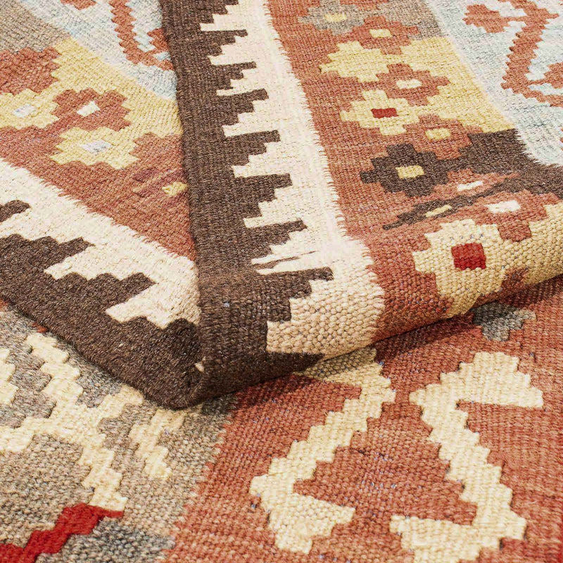 Kelim Carpet - Splash - 292 x 193 cm - flerfarvet