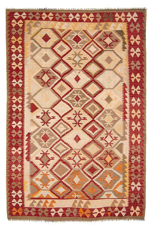 Kelim Carpet - Splash - 290 x 193 cm - beige