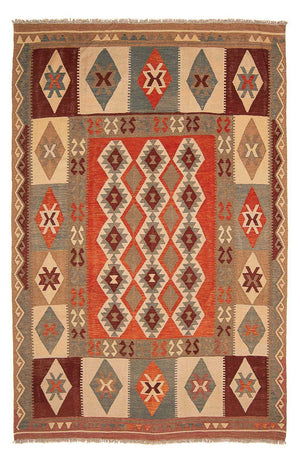 Kelim Carpet - Splash - 300 x 204 cm - flerfarvet