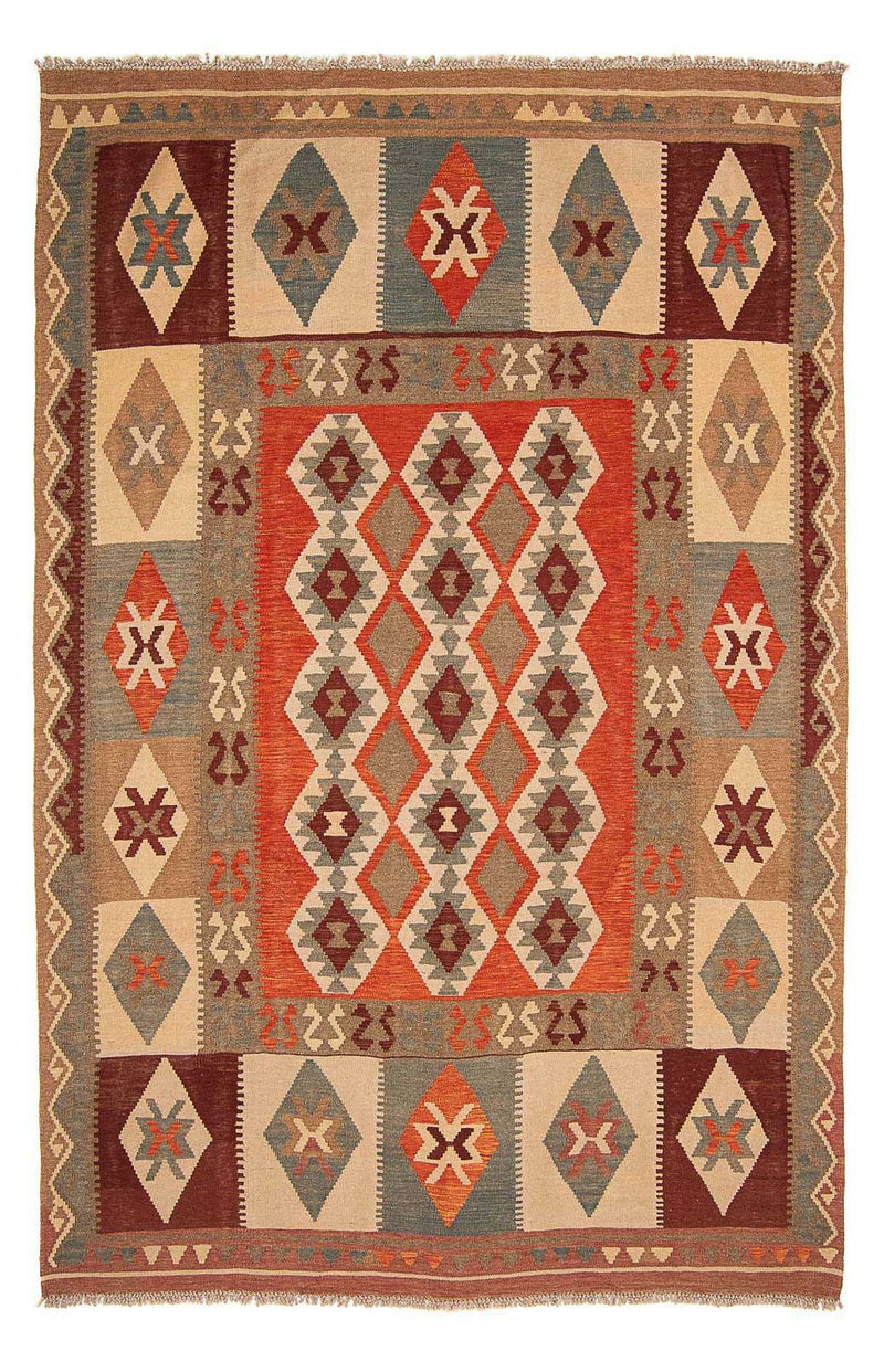 Kelim Carpet - Splash - 300 x 204 cm - flerfarvet