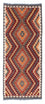 Løber Kelim-tæppe - orientalsk - 191 x 80 cm - grå