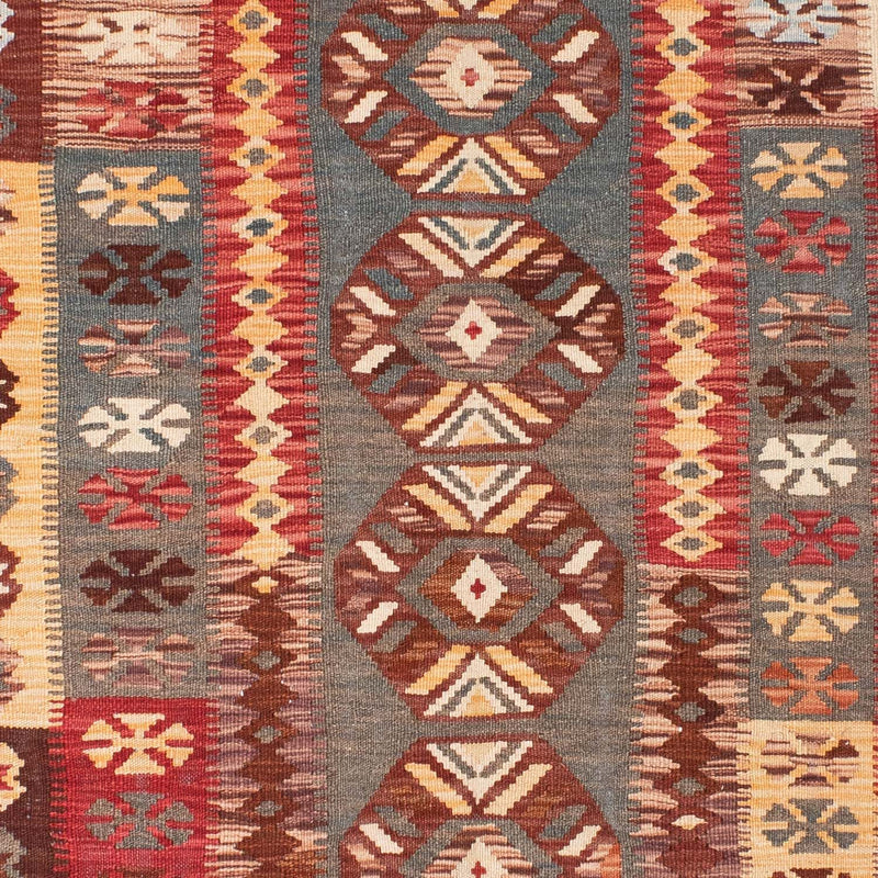 Kelim-tæppe - orientalsk - 195 x 145 cm - flerfarvet