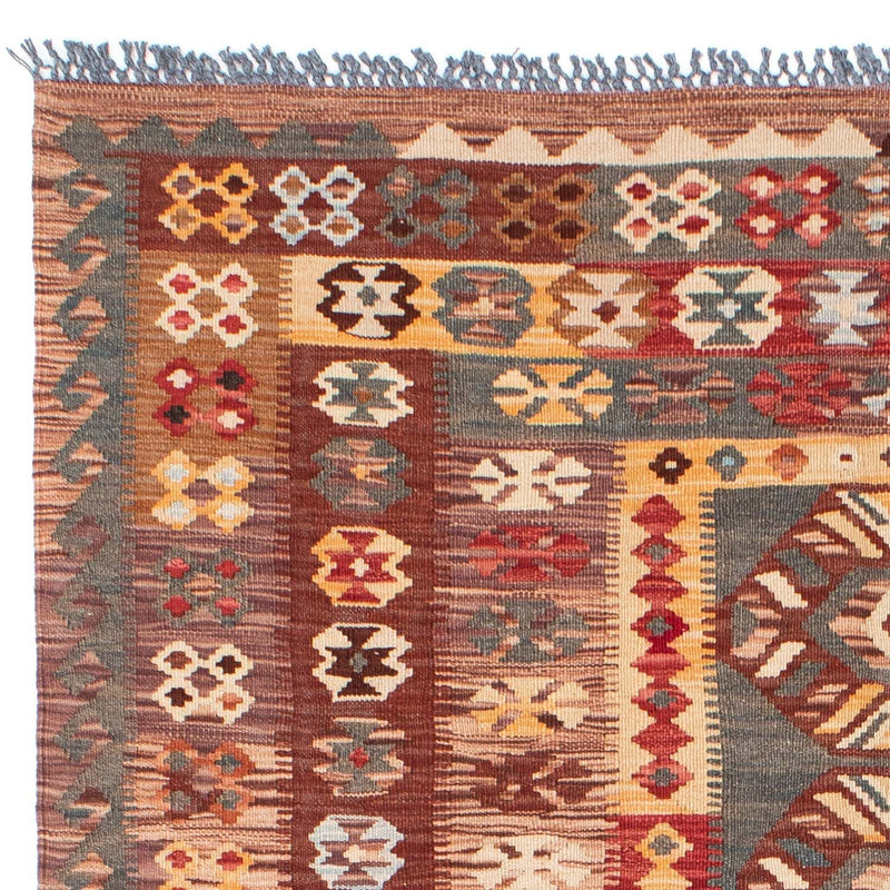Kelim-tæppe - orientalsk - 195 x 145 cm - flerfarvet