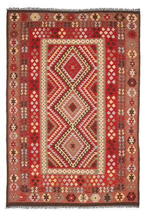 Kelim Carpet - Splash - 304 x 199 cm - flerfarvet