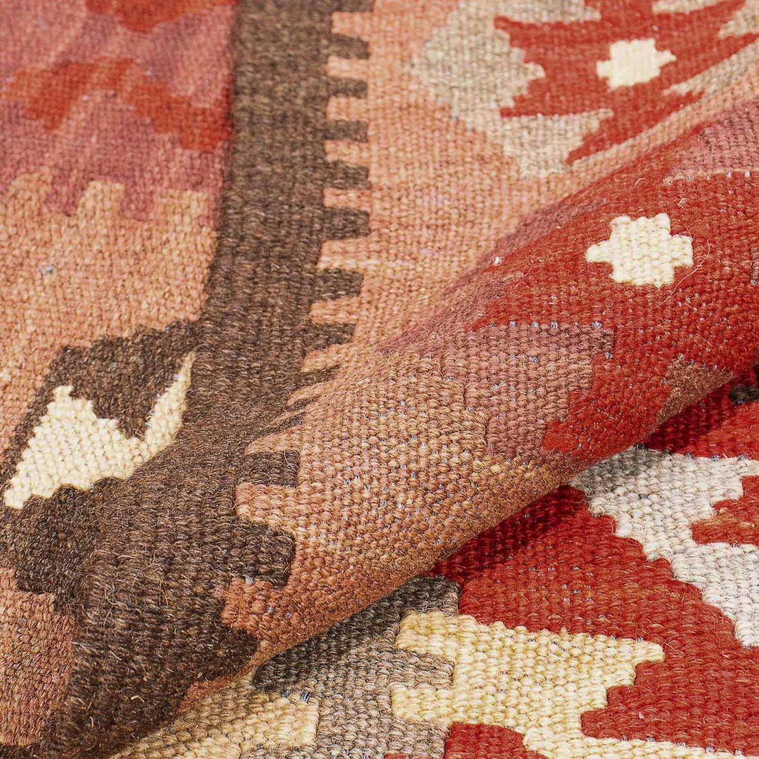 Kelim Carpet - Splash - 304 x 199 cm - flerfarvet