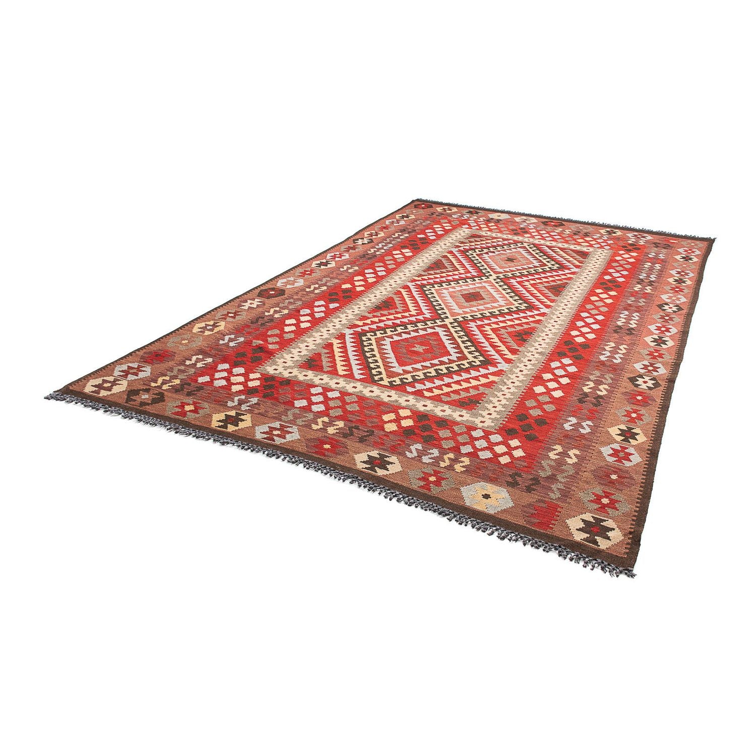 Kelim Carpet - Splash - 304 x 199 cm - flerfarvet