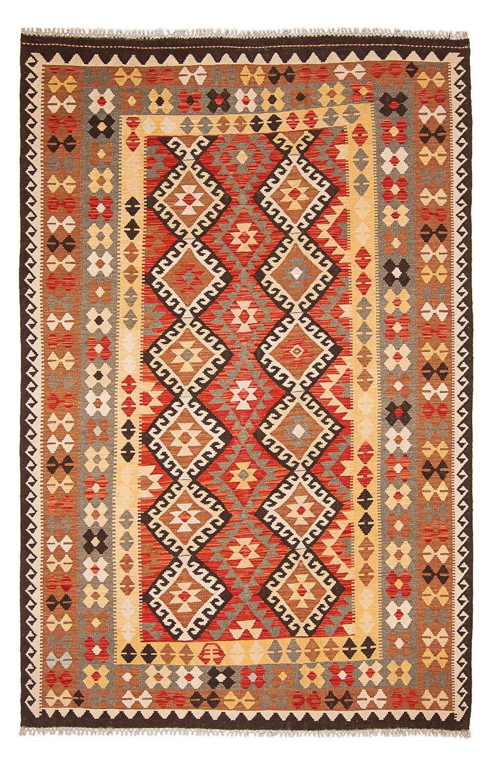 Kelim Carpet - Splash - 293 x 200 cm - flerfarvet