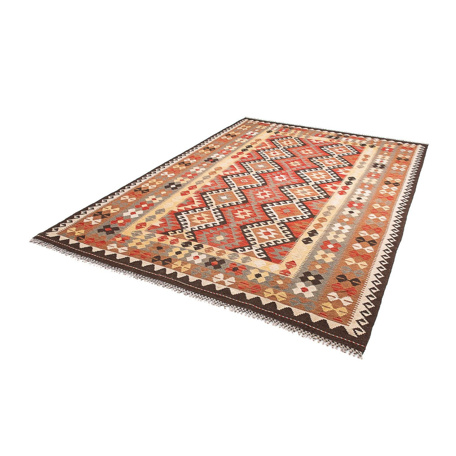 Kelim Carpet - Splash - 293 x 200 cm - flerfarvet