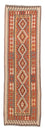 Løber Kelim Carpet - Splash - 310 x 97 cm - rust