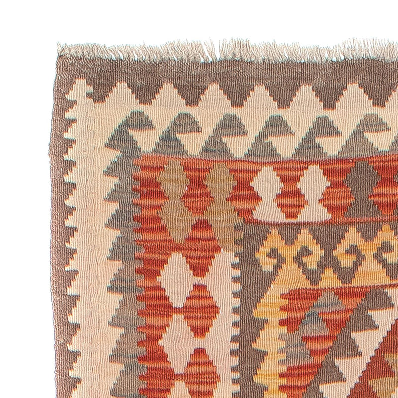 Løber Kelim Carpet - Splash - 310 x 97 cm - rust