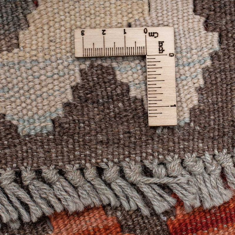 Løber Kelim Carpet - Splash - 310 x 97 cm - rust