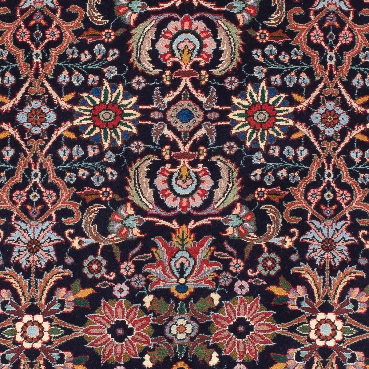 Løber Persisk tæppe - Bijar - 210 x 74 cm - mørkeblå