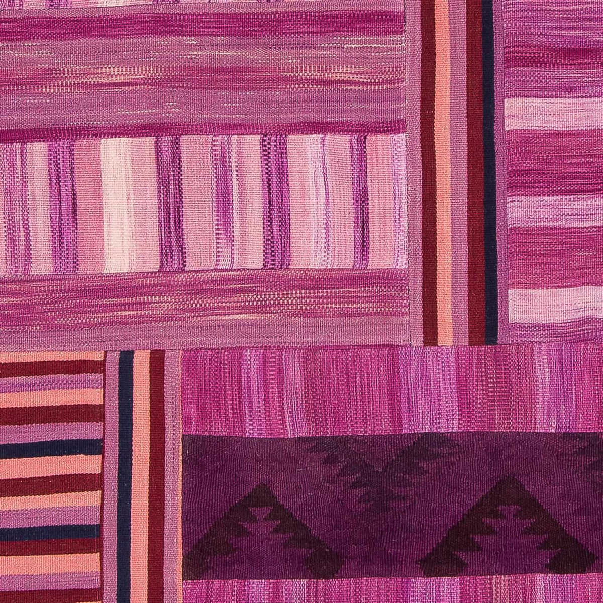 Patchwork-tæppe - 298 x 155 cm - lilla
