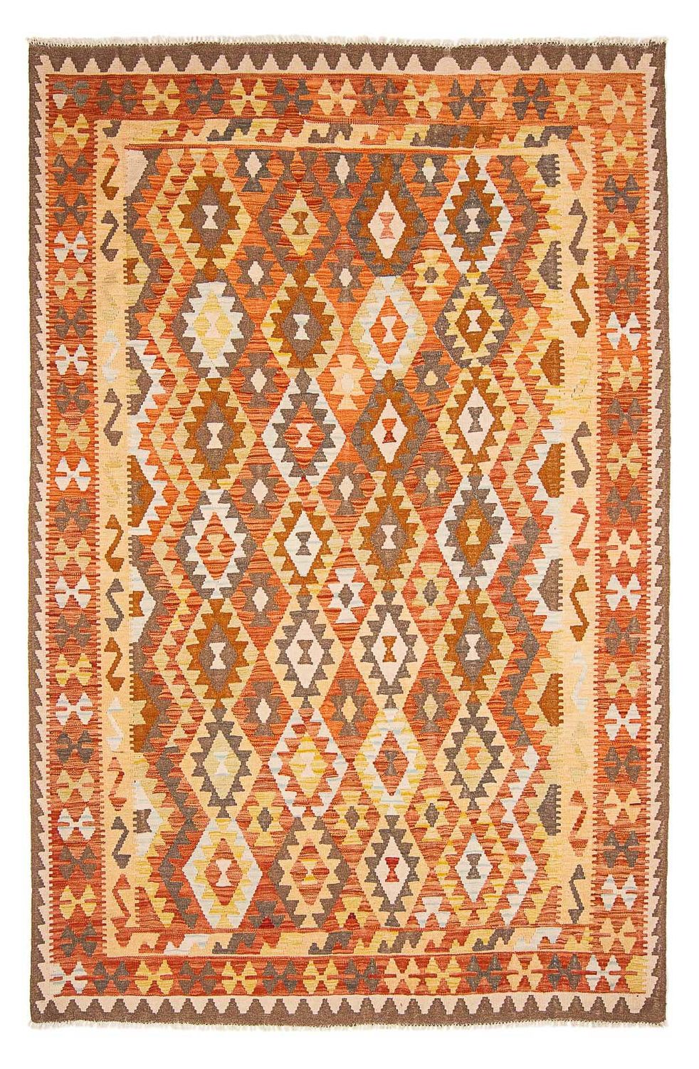 Kelim Carpet - Splash - 292 x 200 cm - flerfarvet