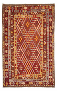 Kelim Carpet - Splash - 304 x 204 cm - flerfarvet