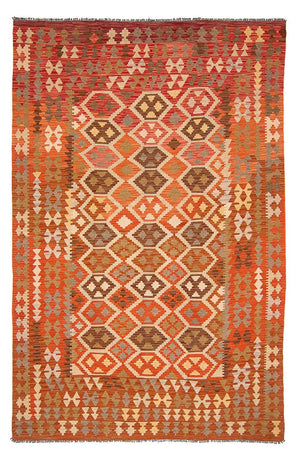 Kelim Carpet - Splash - 300 x 205 cm - flerfarvet