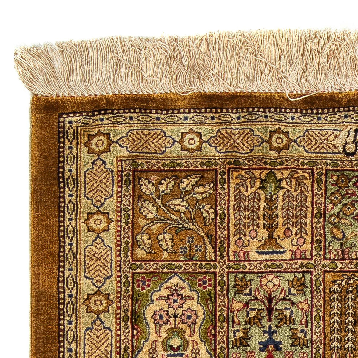 Persisk tæppe - Ghom - 75 x 58 cm - flerfarvet