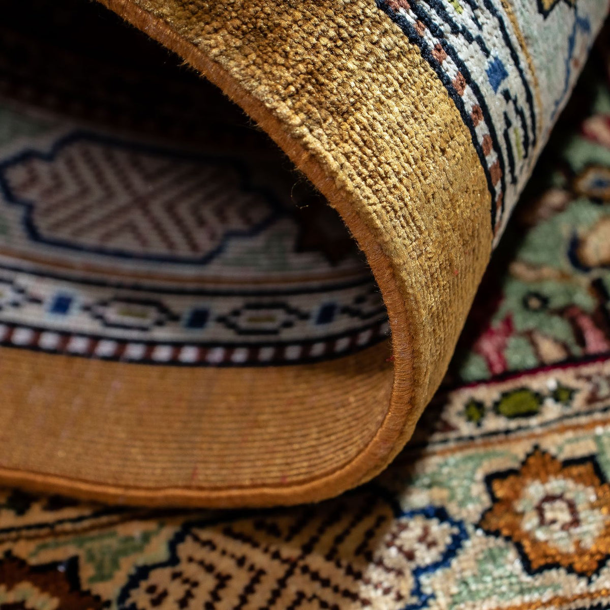 Persisk tæppe - Ghom - 75 x 58 cm - flerfarvet