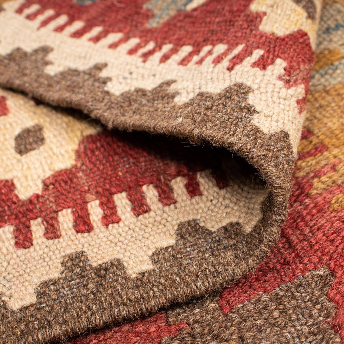 Kelim Carpet - Splash - 201 x 153 cm - flerfarvet