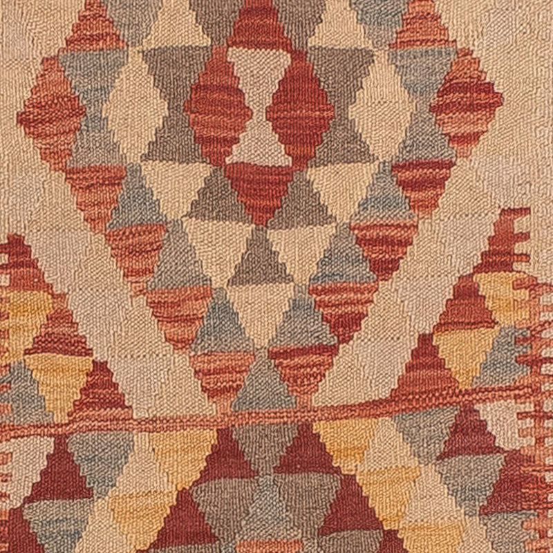 Løber Kelim Carpet - Splash - 312 x 80 cm - flerfarvet