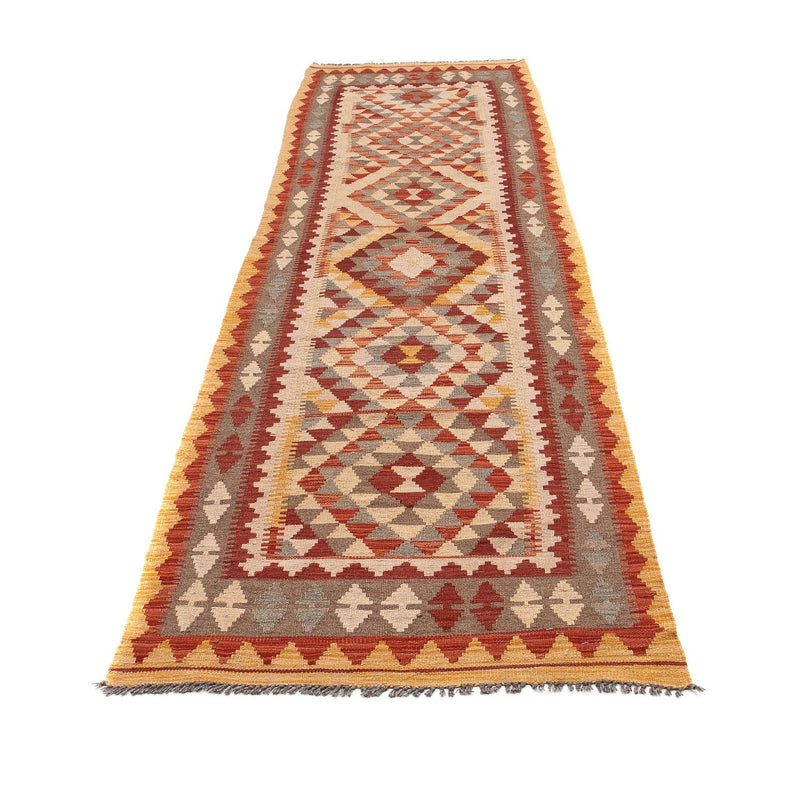 Løber Kelim Carpet - Splash - 312 x 80 cm - flerfarvet