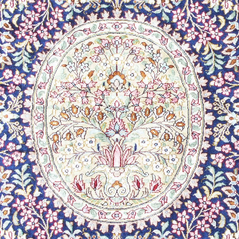 Persisk tæppe - Ghom - 119 x 82 cm - mørkeblå