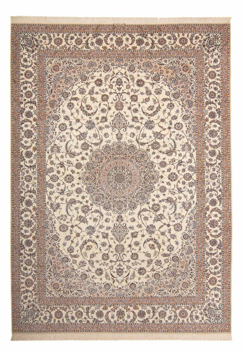 Persisk tæppe - Nain - Premium - 440 x 304 cm - brun