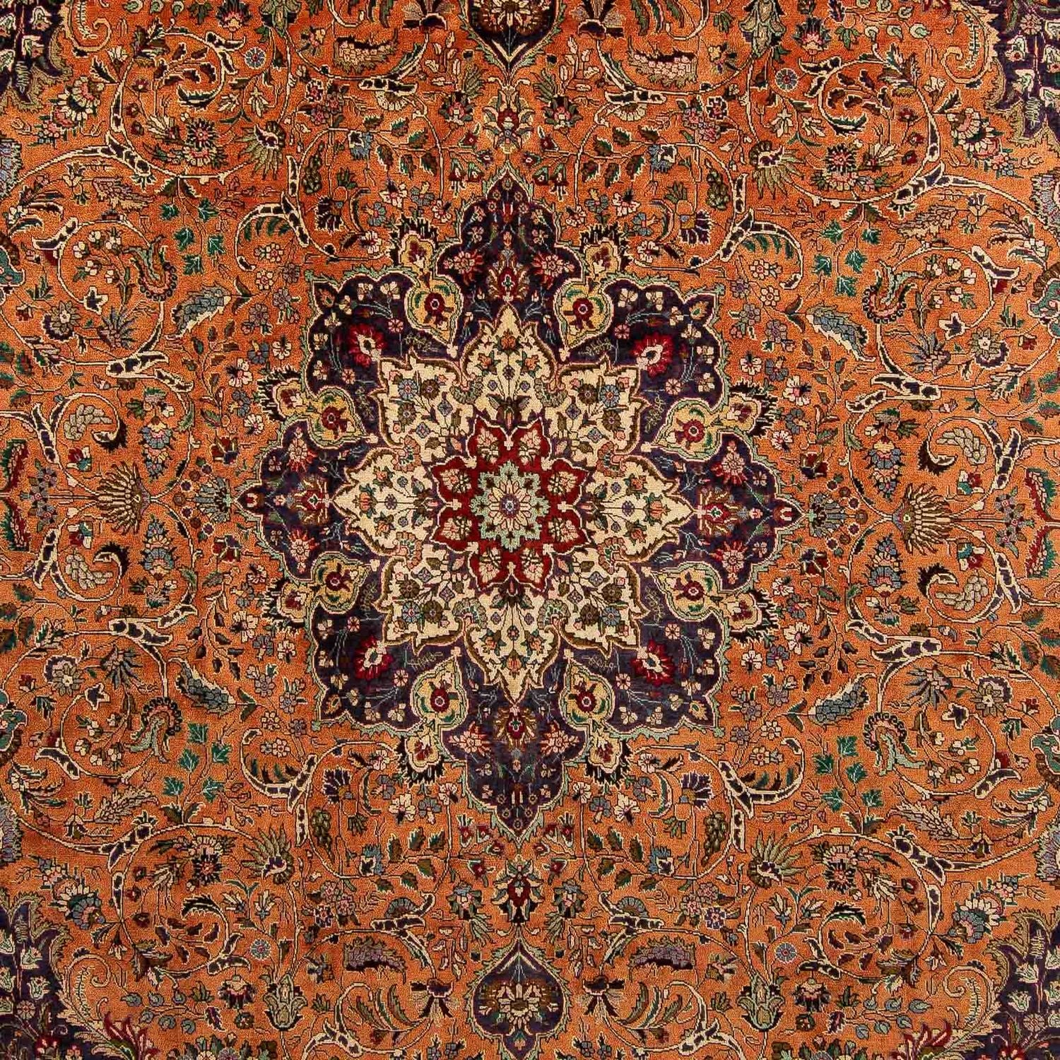 Persisk tæppe - Tabriz - 405 x 308 cm - rust