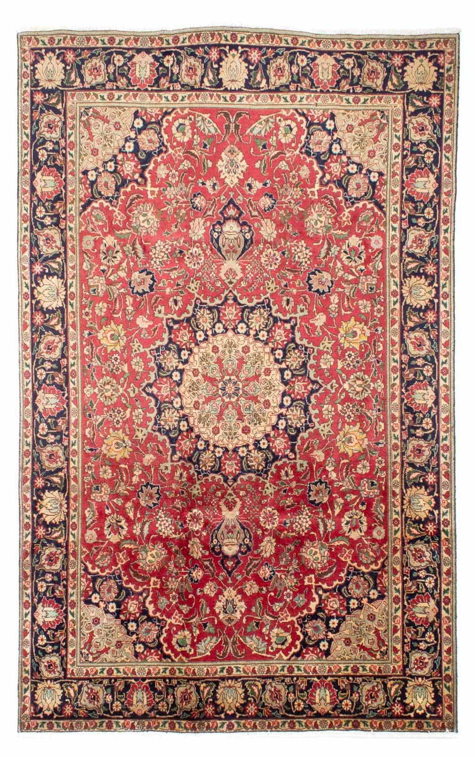 Persisk tæppe - Tabriz - 310 x 200 cm - lysrød