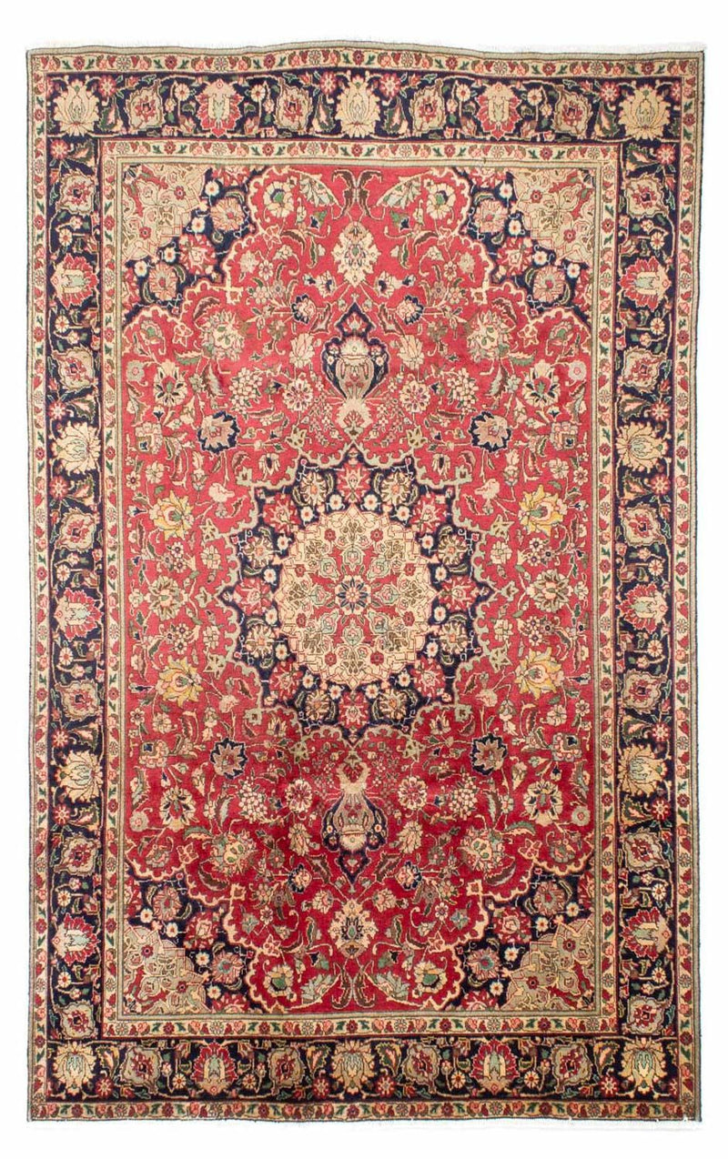 Persisk tæppe - Tabriz - 310 x 200 cm - lysrød