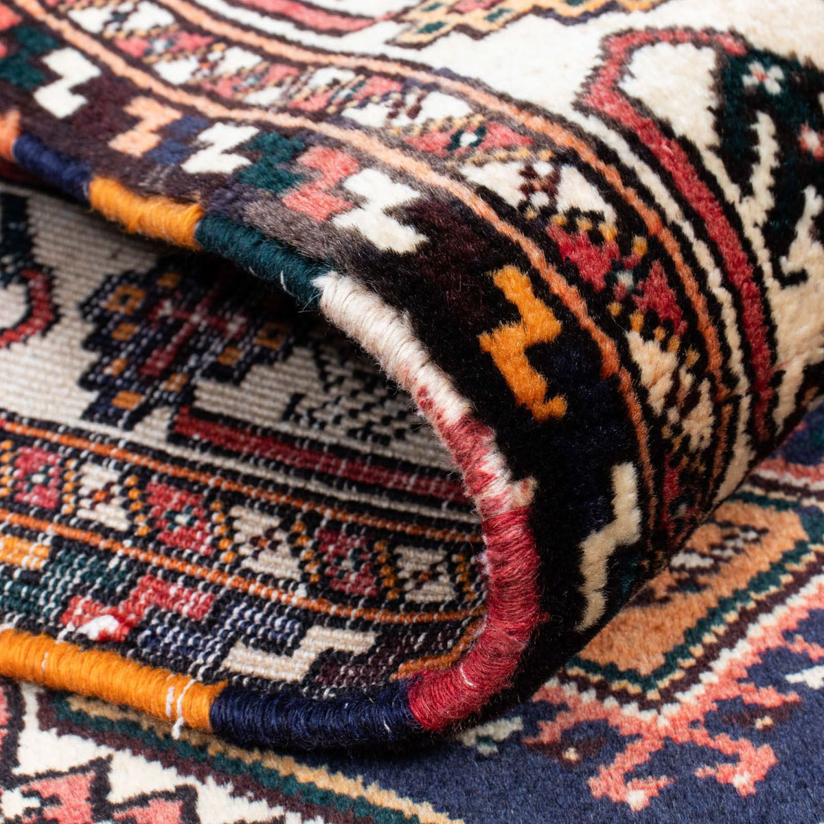 Løber Persisk tæppe - Nomadisk - 400 x 100 cm - lysrød