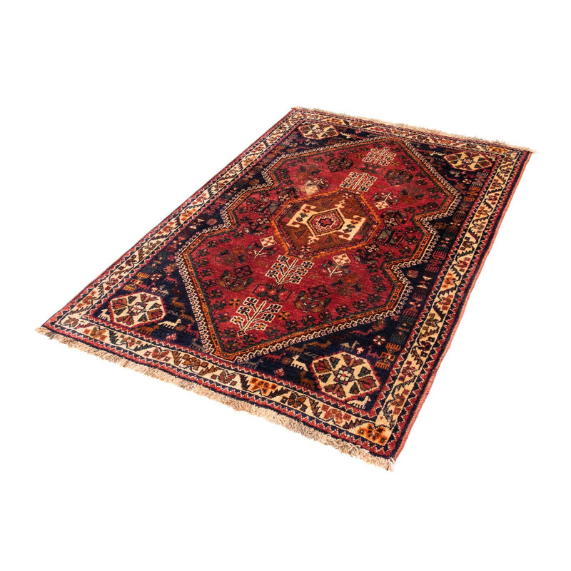Persisk tæppe - Nomadisk - 155 x 103 cm - mørkerød