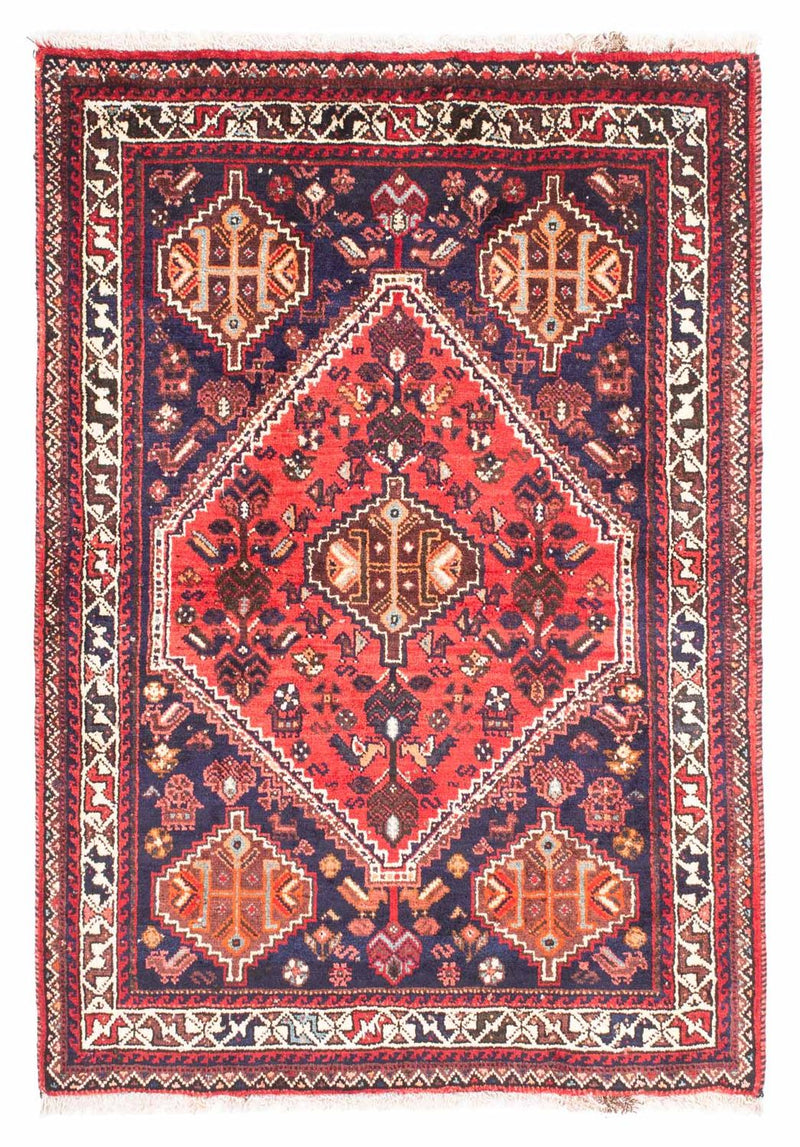 Persisk tæppe - Nomadisk - 164 x 118 cm - mørkeblå