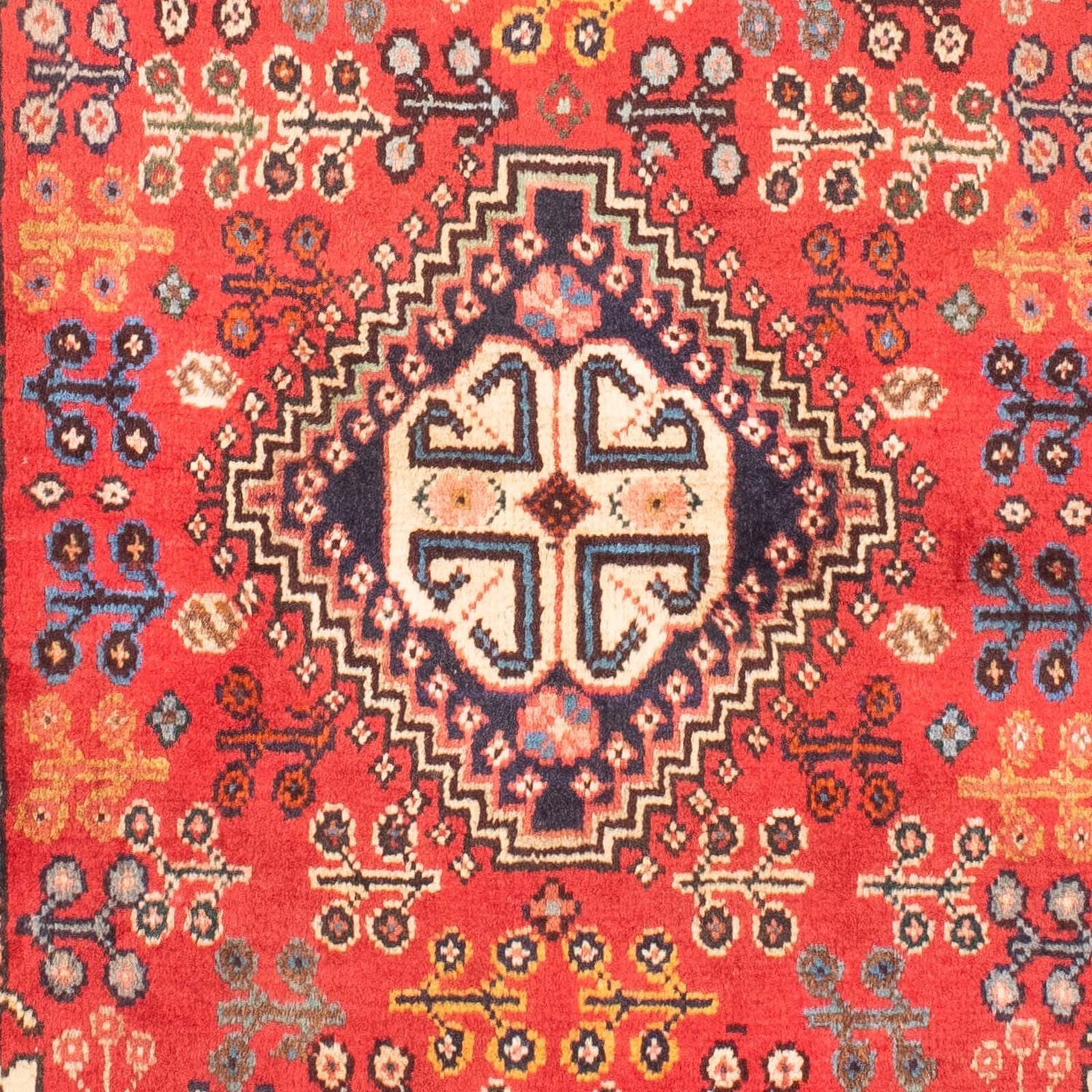Persisk tæppe - Nomadisk - 175 x 110 cm - mørkerød