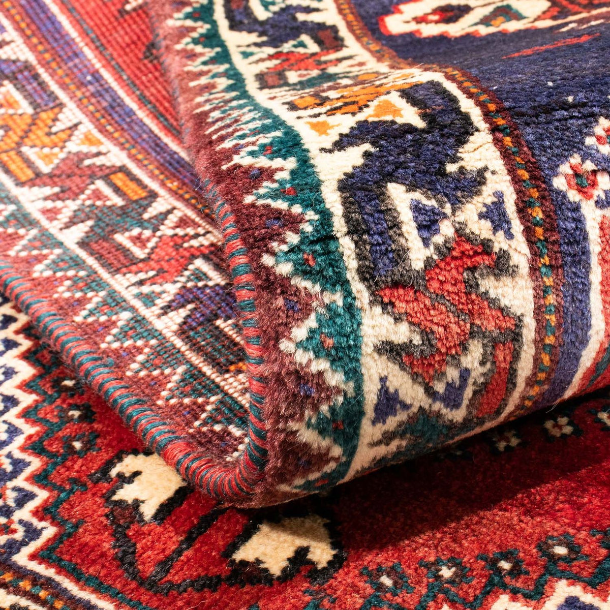 Persisk tæppe - Nomadisk - 145 x 110 cm - mørkerød