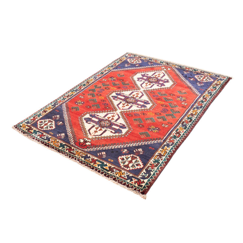 Persisk tæppe - Nomadisk - 145 x 110 cm - mørkerød