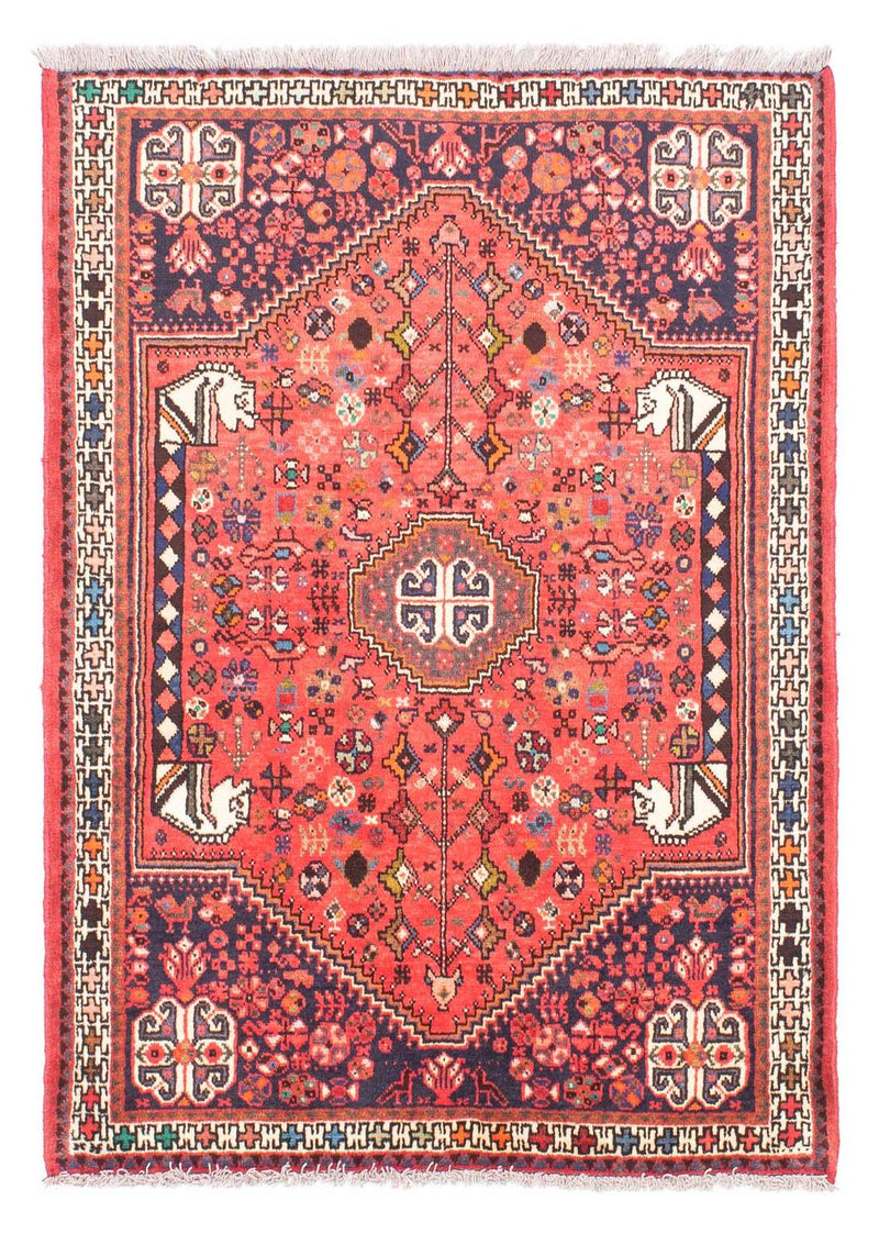 Persisk tæppe - Nomadisk - 143 x 108 cm - lysrød