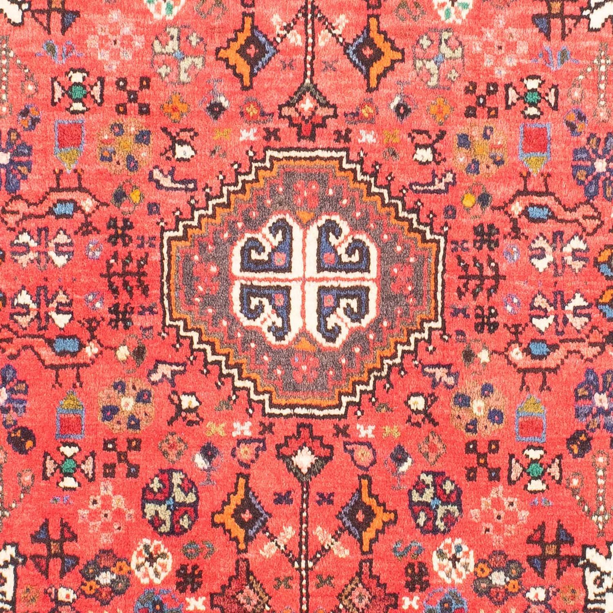 Persisk tæppe - Nomadisk - 143 x 108 cm - lysrød