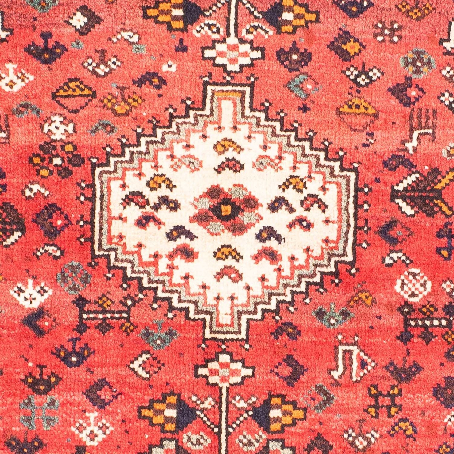 Persisk tæppe - Nomadisk - 144 x 115 cm - lysrød