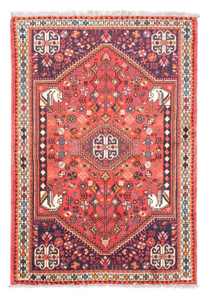 Persisk tæppe - Nomadisk - 148 x 104 cm - lysrød