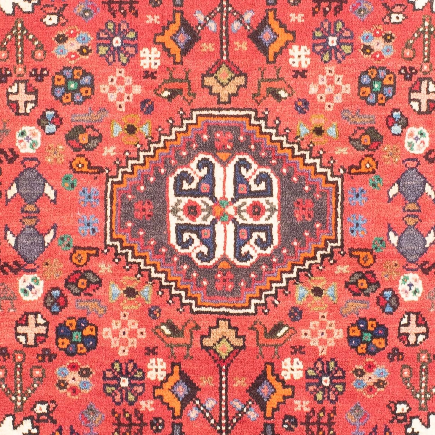 Persisk tæppe - Nomadisk - 148 x 104 cm - lysrød