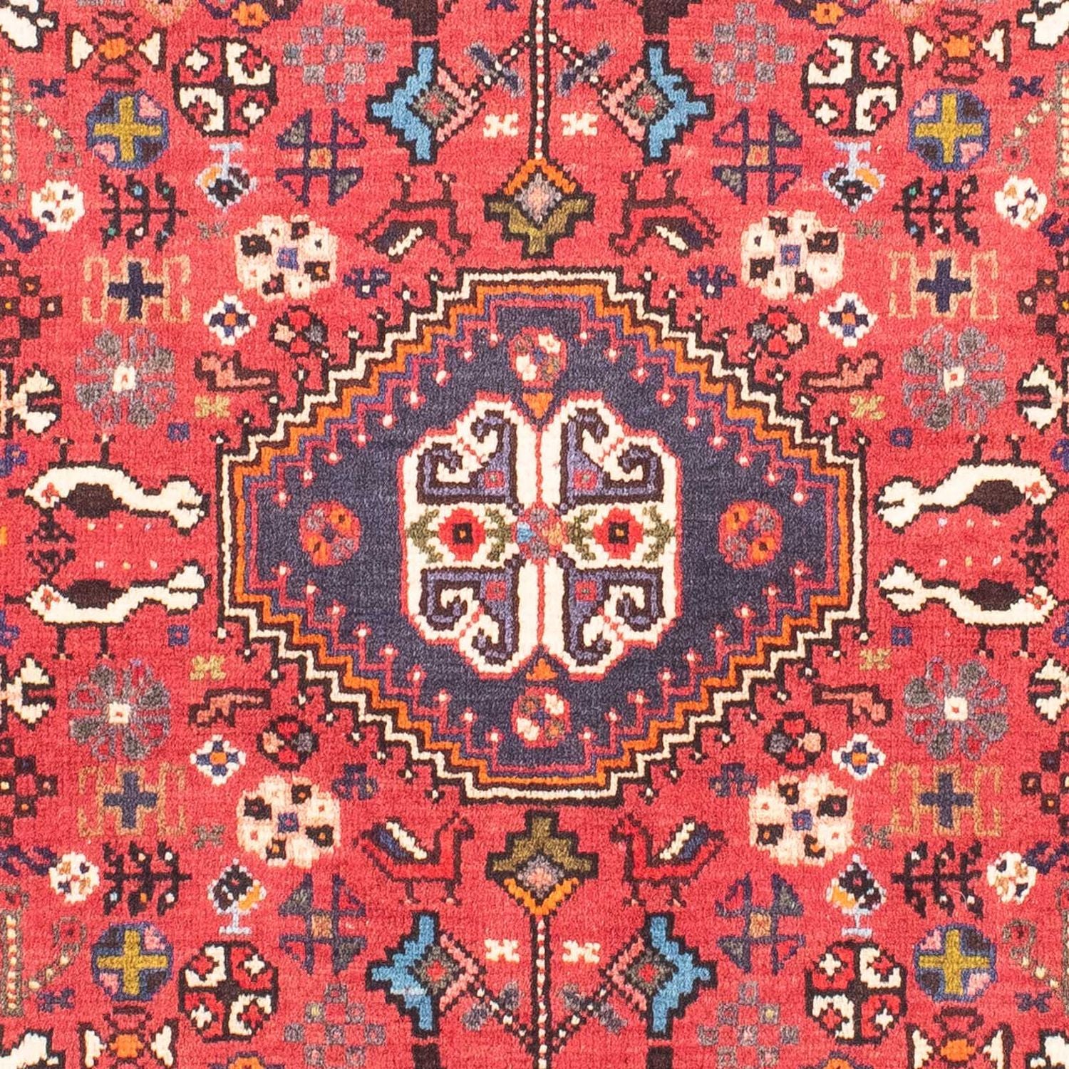 Persisk tæppe - Nomadisk - 144 x 103 cm - rød