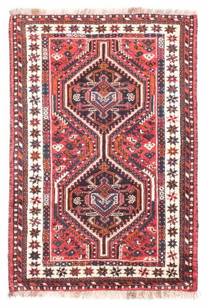 Persisk tæppe - Nomadisk - 155 x 110 cm - rød