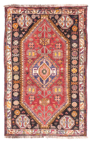 Persisk tæppe - Nomadisk - 150 x 105 cm - mørkerød